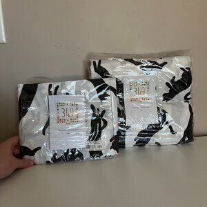 NEW CATS ModCloth 349 100% Cotton Full/Queen Duvet Set and Standard Sham Set